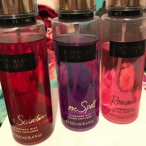 All used VS body mist